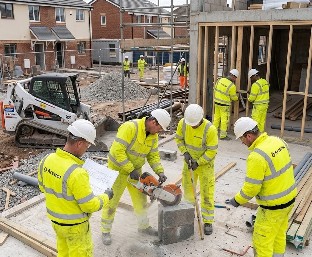 Arversa komanda darbo metu